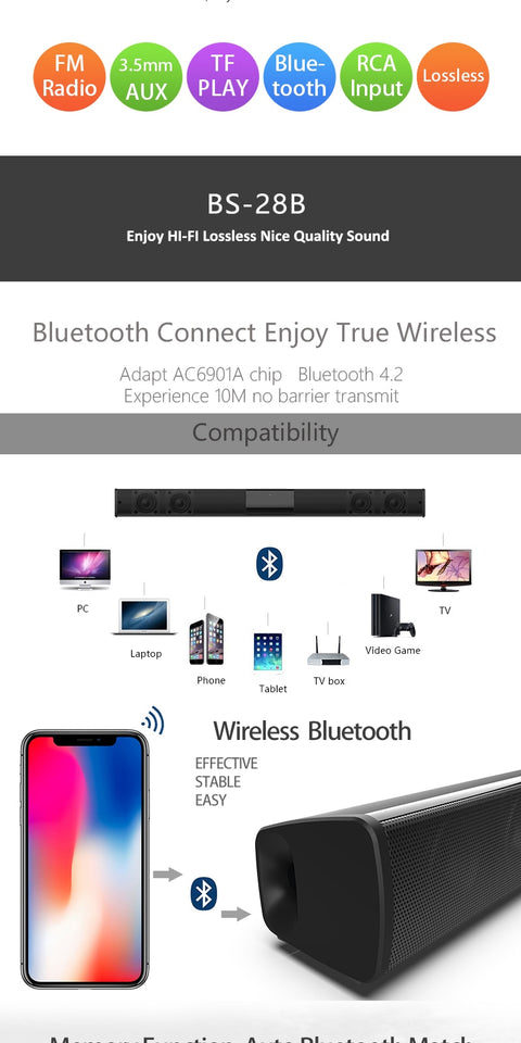 Best TV Bluetooth Soundbar Wireless